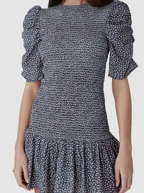 French Connection Floral Smocked Mini Dress